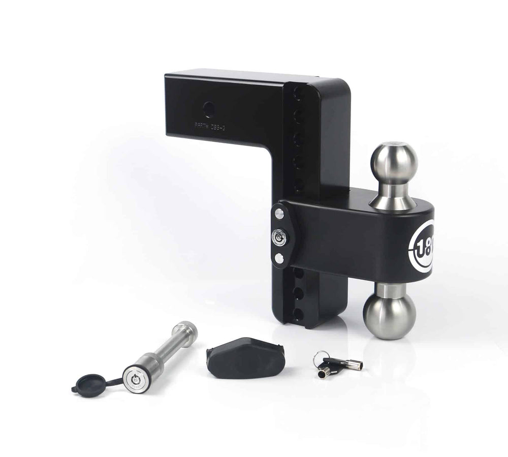 Weigh Safe 8" Drop Hitch, 3" Shank (10K/21K Grwr) (LTB8-3-KA-CER-BLA)