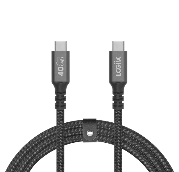 LOGiiX Piston Connect 240W Pro 1M USB4.0 USB-C to USB-C - Black