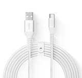 LOGiiX Vibrance Braid XL 3M USB-A to USB-C - White