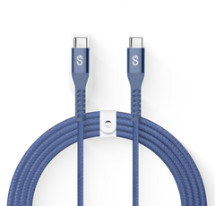 LOGiiX Vibrance Braid 1.2M USB-C to USB-C - Midnight Blue