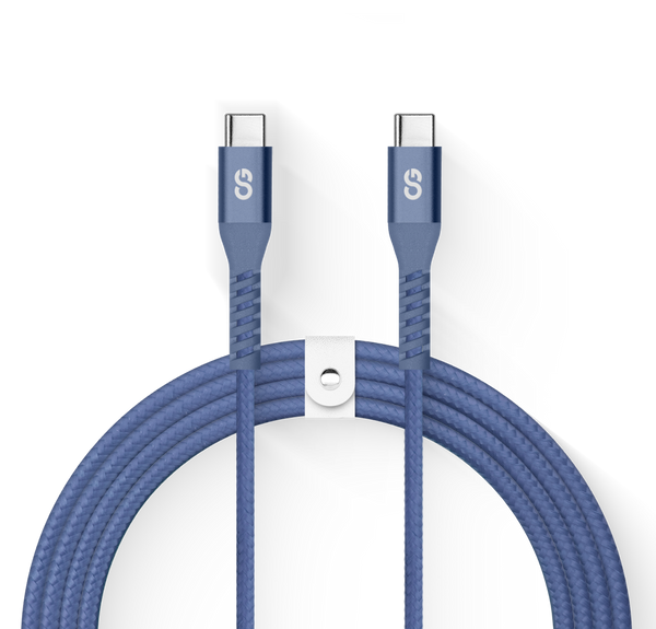 LOGiiX Vibrance Braid 1.2M USB-C to USB-C - Midnight Blue