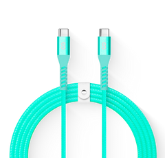 LOGiiX Vibrance Braid 1.2M USB-C to USB-C - Teal