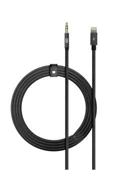 LOGiiX Piston Connect Braid 1M Aux to Lightning - Black
