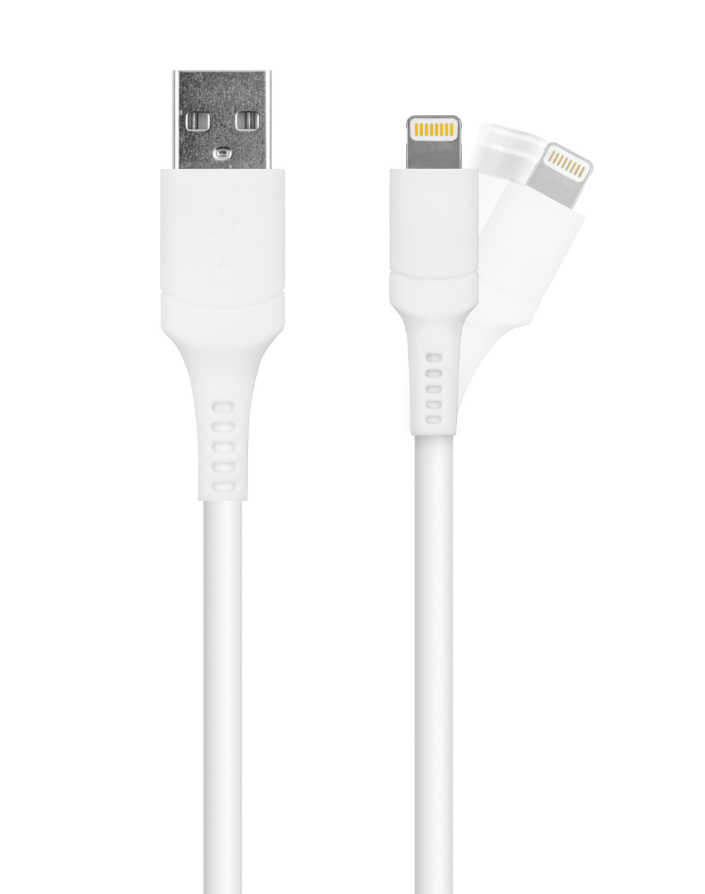 LOGiiX Sync & Charge Anti Stress 1.2M USB-A to Lightning - White