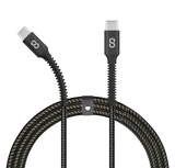 LOGiiX Piston Connect Armour+ 1.5M USB-C to USB-C - Black