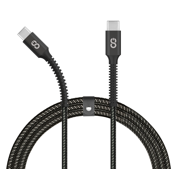 LOGiiX Piston Connect Armour+ 1.5M USB-C to USB-C - Black