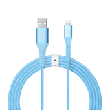 LOGiiX Vibrance Braid 1.2M USB-A to Lightning - Turquoise