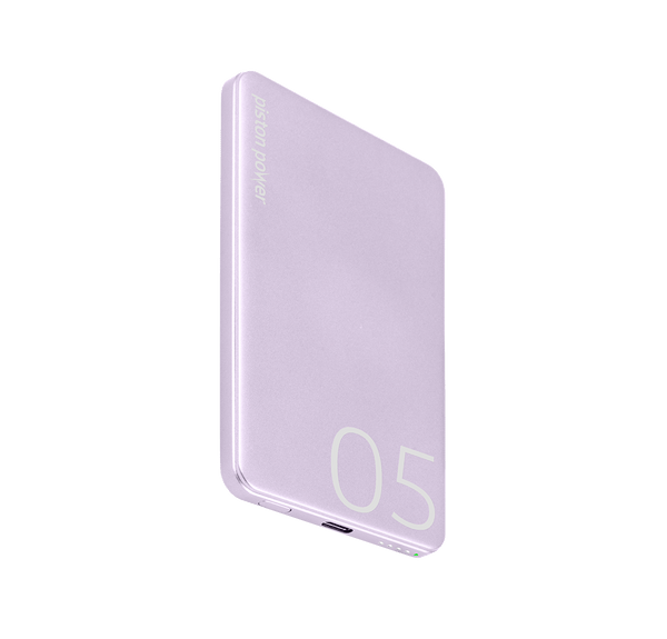 LOGiiX Piston Power 5000 mAh Aluminum Power Bank - Lavender