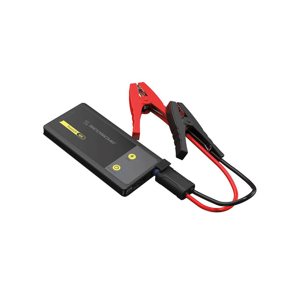 Scosche PowerUp 600 - 600A Portable Car Jump Starter, USB Power Bank & LED Flashlight - Black