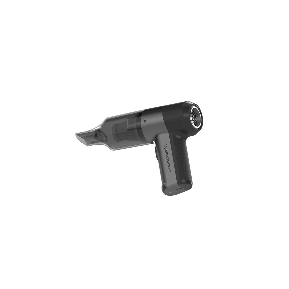 Scosche SCOVAC 4-in-1 Mini Vacuum and Duster - Black