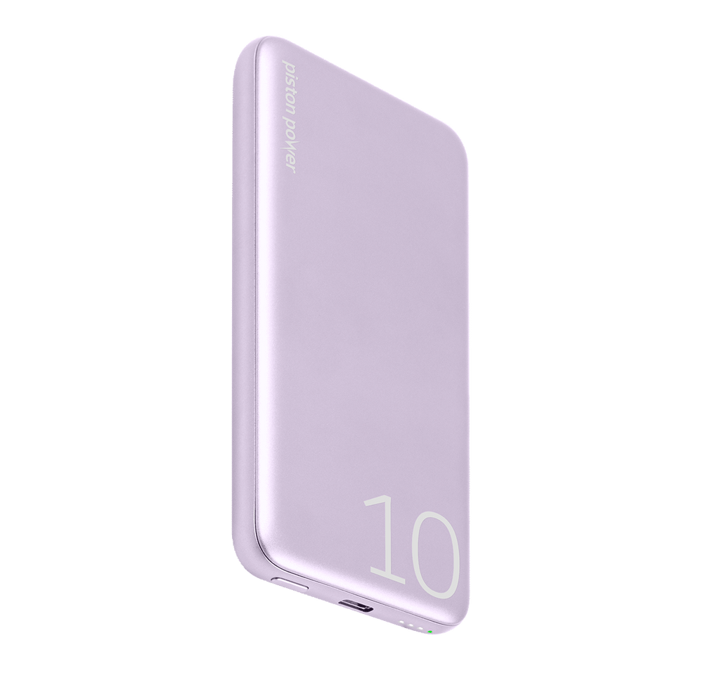 LOGiiX Piston Power 10000 mAh Aluminum Power Bank - Lavender