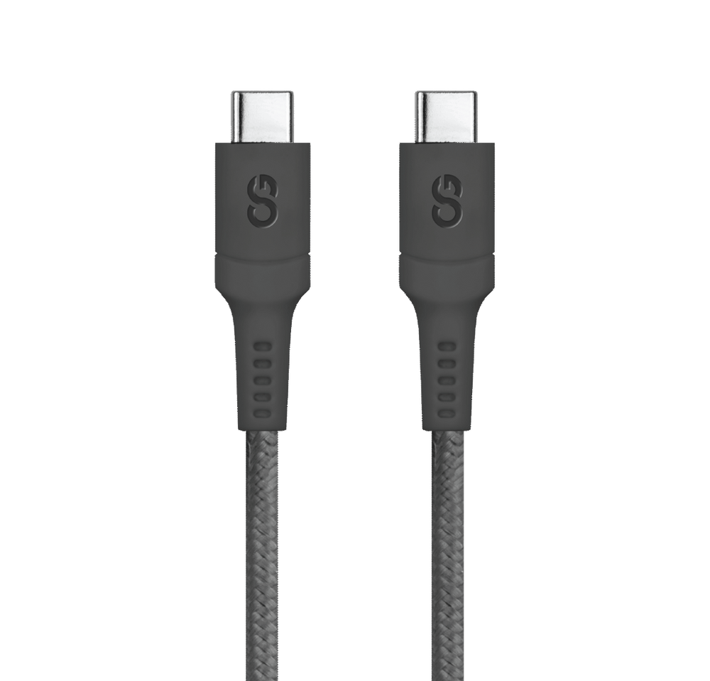 LOGiiX Sync & Charge Anti Stress 1.2M USB-C to USB-C - Black