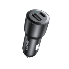 LOGiiX Power Lite 45W Duo Car Charger - Black