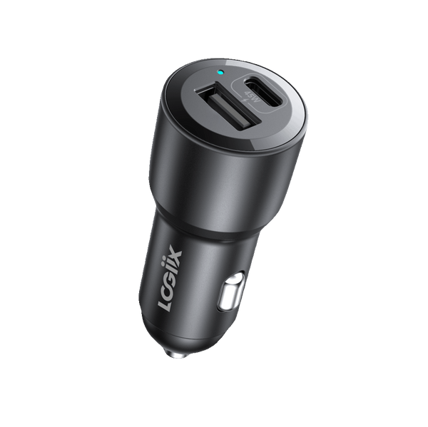 LOGiiX Power Lite 45W Duo Car Charger - Black