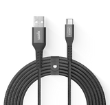 LOGiiX Vibrance Braid XL 3M USB-A to USB-C - Black