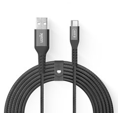 LOGiiX Vibrance Braid XL 3M USB-A to USB-C - Black
