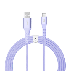 LOGiiX Vibrance Braid 1.2M USB-A to USB-C - Lavender