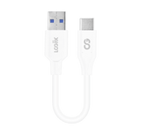 LOGiiX Sync & Charge USB-A to USB-C 15cm - White