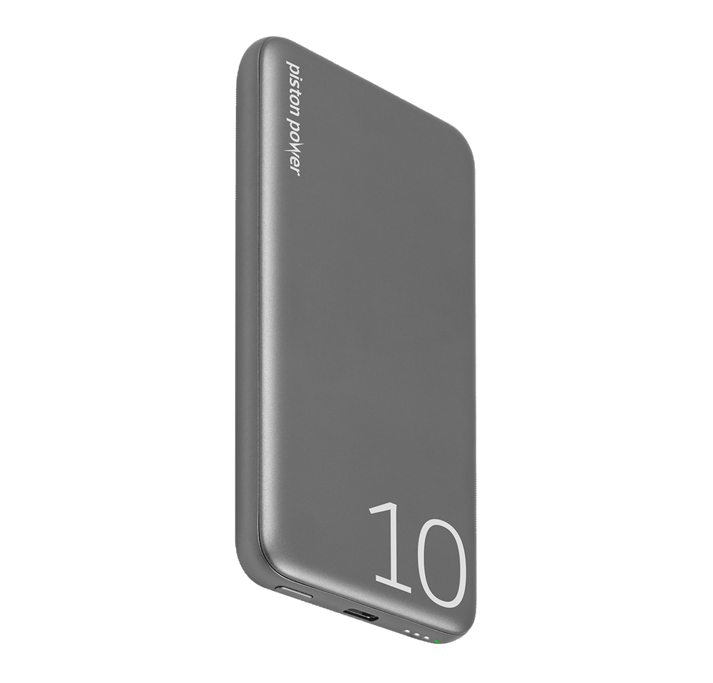 LOGiiX Piston Power 10000 mAh Aluminum Power Bank - Graphite Grey