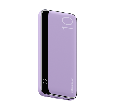 LOGiiX Vibrance Piston Power 10000 mAh Power Bank - Lavender