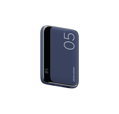 LOGiiX Vibrance Piston Power 5000 mAh Power Bank - Midnight Blue