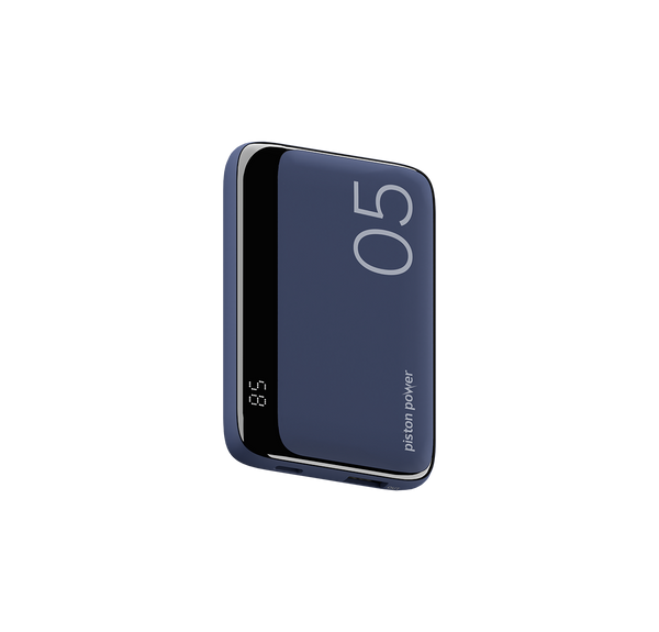 LOGiiX Vibrance Piston Power 5000 mAh Power Bank - Midnight Blue