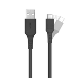 LOGiiX Sync & Charge Anti Stress 1.2M USB-A to USB-C - Black