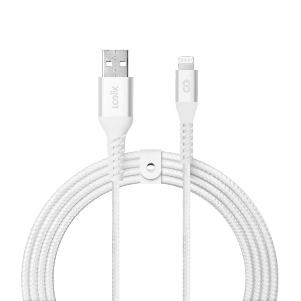 LOGiiX Vibrance Braid 1.2M USB-A to Lightning - White