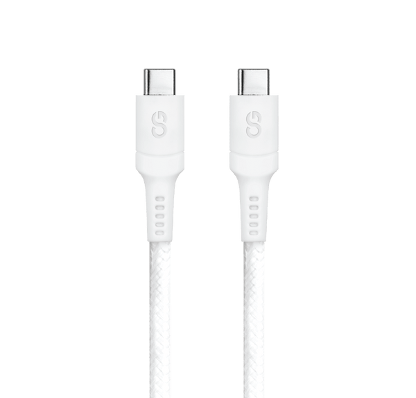 LOGiiX Sync & Charge Anti Stress 1.2M USB-C to USB-C - White