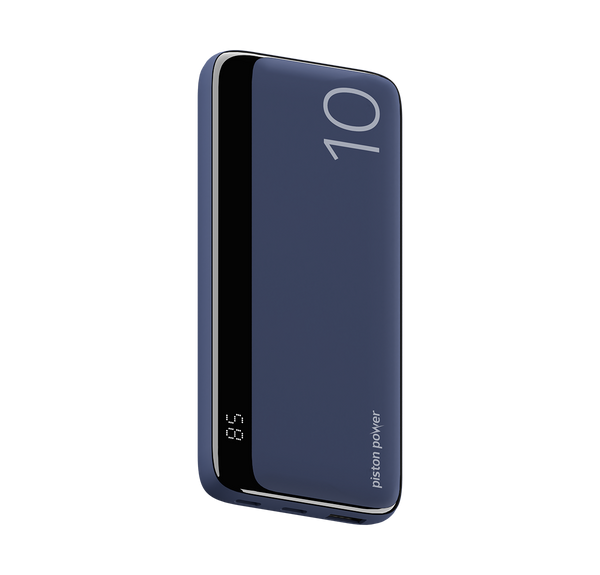 LOGiiX Vibrance Piston Power 10000 mAh Power Bank - Midnight Blue