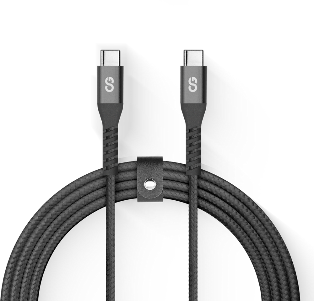 LOGiiX Vibrance Braid 1.2M USB-C to USB-C - Black
