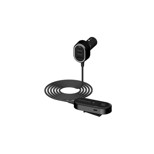 Scosche 100w Dual Hub Car Charger - Black