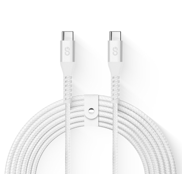 LOGiiX Vibrance Braid 100W XL 3M USB-C to USB-C - White