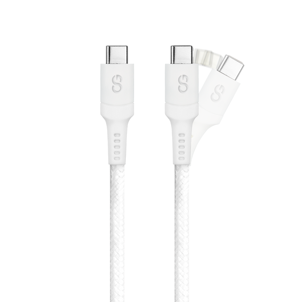 LOGiiX Sync & Charge Anti Stress 1.5M USB-C to USB-C - White