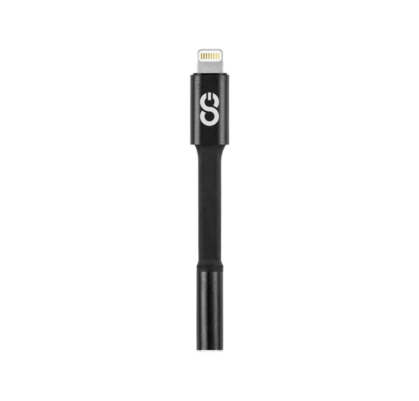 LOGiiX Aux Adapter 3.5mm Lightning to Aux - Black