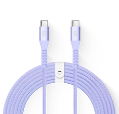 LOGiiX Vibrance Braid 100W XL 3M USB-C to USB-C - Lavender