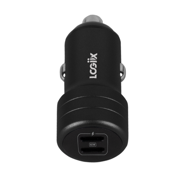 LOGiiX Power Lite 65W Duo Car Charger - Black