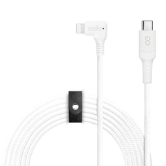 LOGiiX Piston Connect XL 90 3M USB-C to Lightning - White