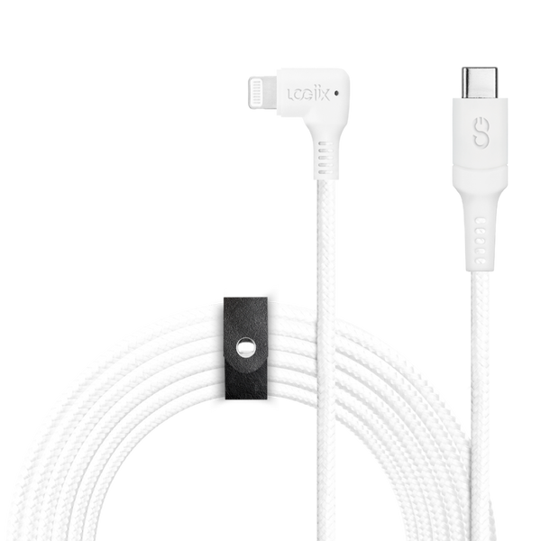 LOGiiX Piston Connect XL 90 3M USB-C to Lightning - White