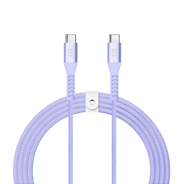 LOGiiX Vibrance Braid 1.2M USB-C to USB-C - Lavender