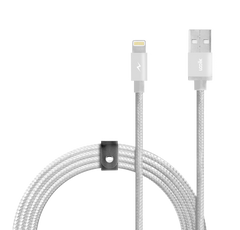 LOGiiX Piston Connect Braid 1.5M USB-A to Lightning - Silver