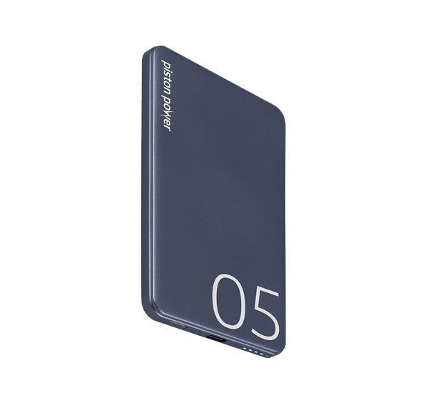 LOGiiX Piston Power 5000 mAh Aluminum Power Bank - Midnight Blue