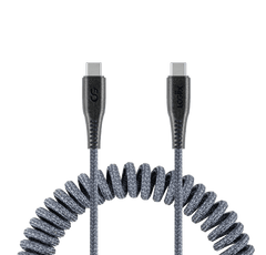 LOGiiX Piston Connect Coil USB-C to USB-C - Grey