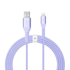LOGiiX Vibrance Braid 1.2M USB-A to Lightning - Lavender