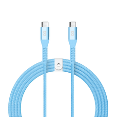 LOGiiX Vibrance Braid 1.2M USB-C to USB-C - Turquoise