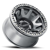 Method Race Wheels Mr108 Beadlock 17X9 44Mm Offset 6X5.5 106.25Mm Cb Gloss Titanium with Hardware Kit