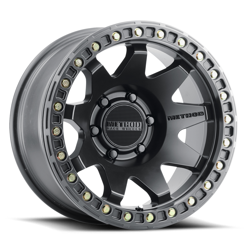 Method Race Wheels Mr108 Beadlock 17X9 44Mm Offset 5X5 71.5Mm Cb Matte Black with Hardware Kit (MR10879050544B)