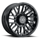 Method Race Wheels Mr801 Raised 22X10 18Mm Os 8X6.5 121.3Mm Cb Gloss Black Milled
