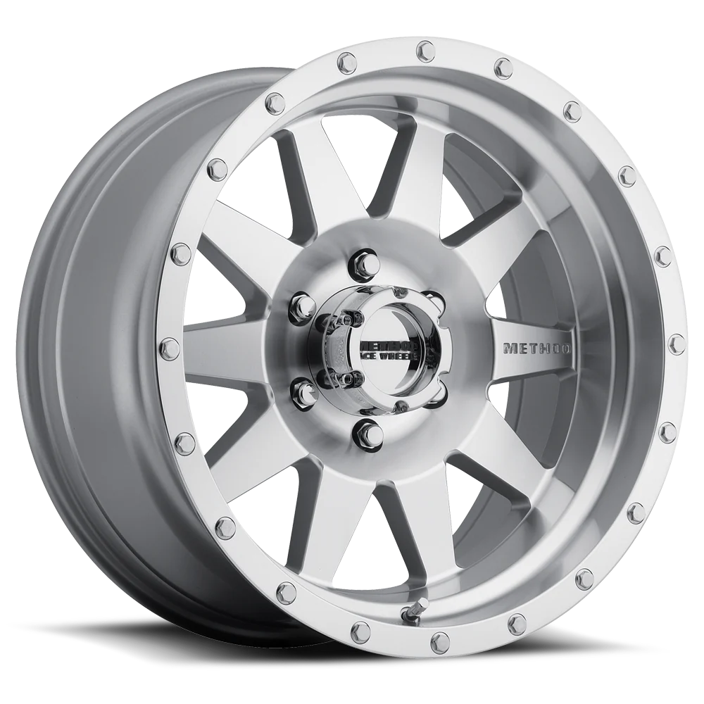 Méthode MR301 La Roue Standard - 17x9, Déport de -12mm, 5x5, Alésage central de 94mm, Usiné - Revêtement transparent