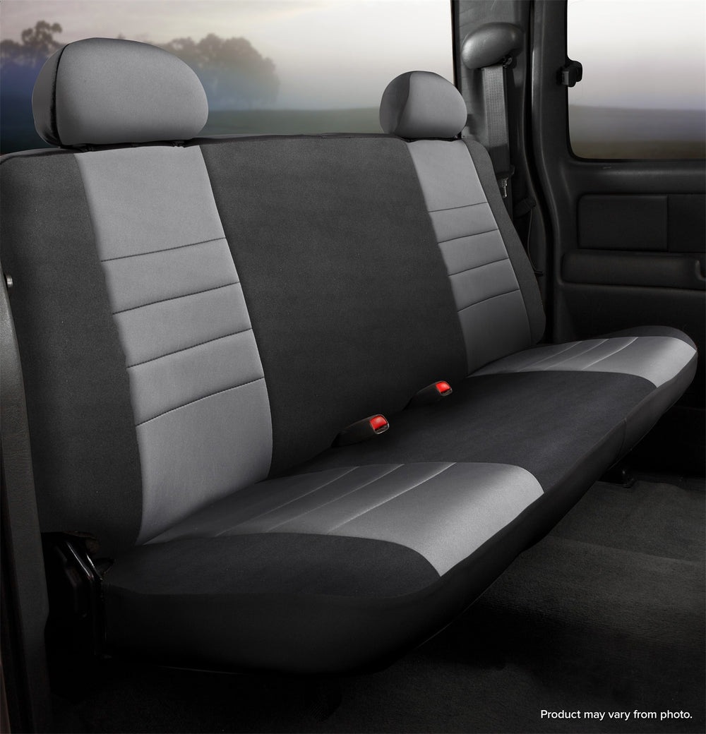 FIA Seat Cover Rear Second Neoprene Bench Seat - Gray (FINP92-59GRAY)